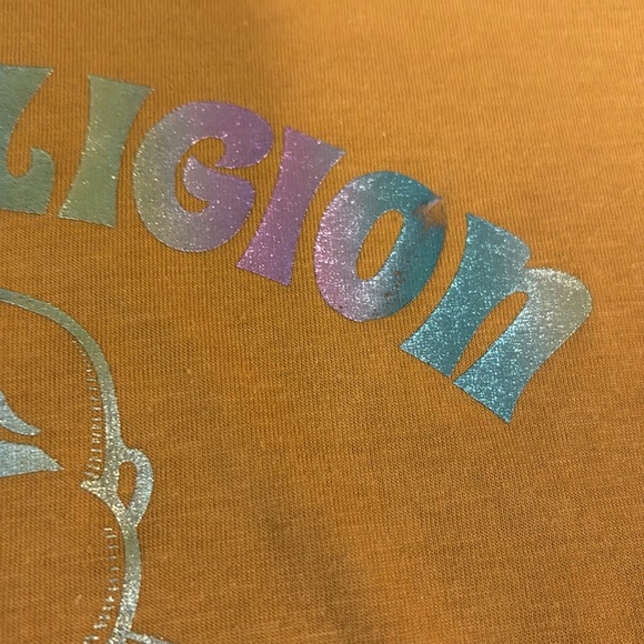 True Religion Women Buddha Logo Short Sleeve Short Junior Large Narcisscus - Picture 3 of 7